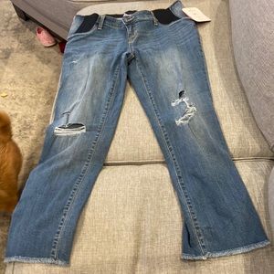 NWT Isabel maternity crop jeans